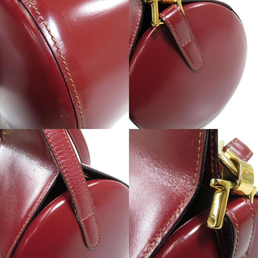Loewe leather shoulder bag curved barrel slender strap Red - Picture 8 of 11